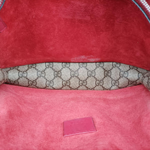 Pre-owned Gucci Dionysus beige×red PVC coated canvas 400249 shoulderbag | stylenewstar