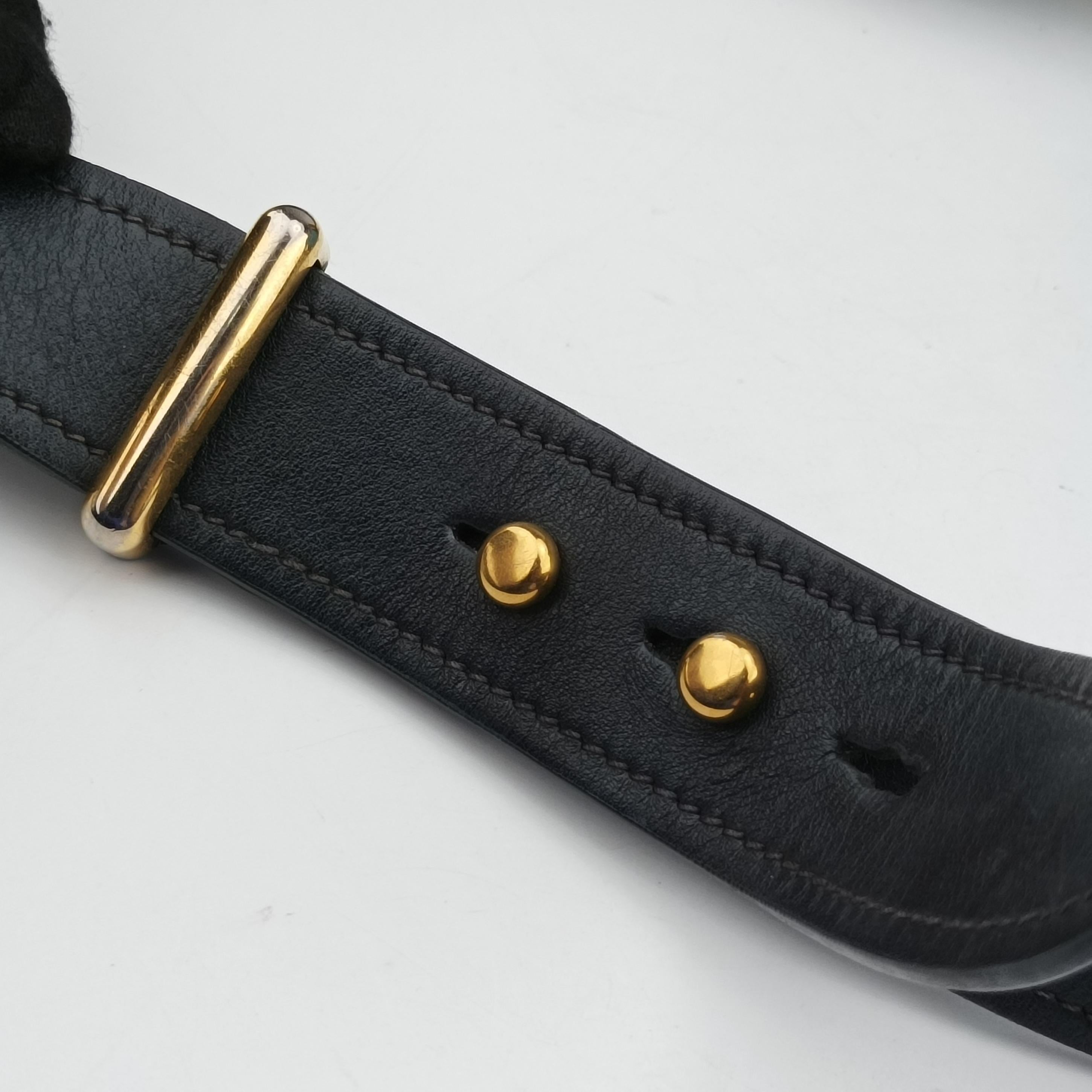 Vintage Prada Cahier Blue×black Leather 1BD045 shoulderbag | stylenewstar