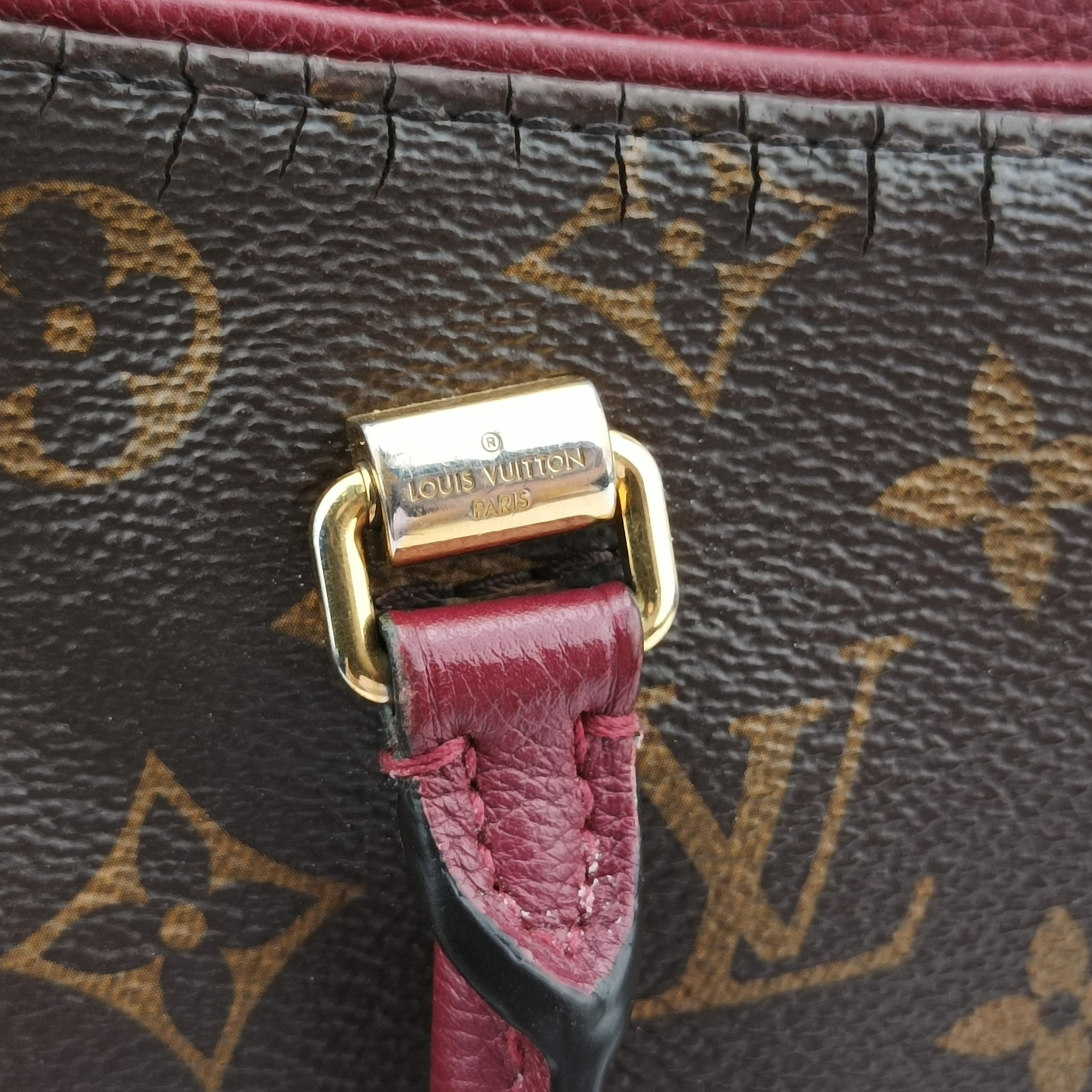 Vintage Louis Vuitton PALLAS BB brown×RAISIN Monogram Canvas×calf leather M41825 shoulderbag | stylenewstar