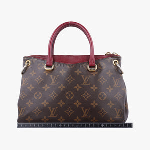 Vintage Louis Vuitton PALLAS BB brown×RAISIN Monogram Canvas×calf leather M41825 shoulderbag | stylenewstar