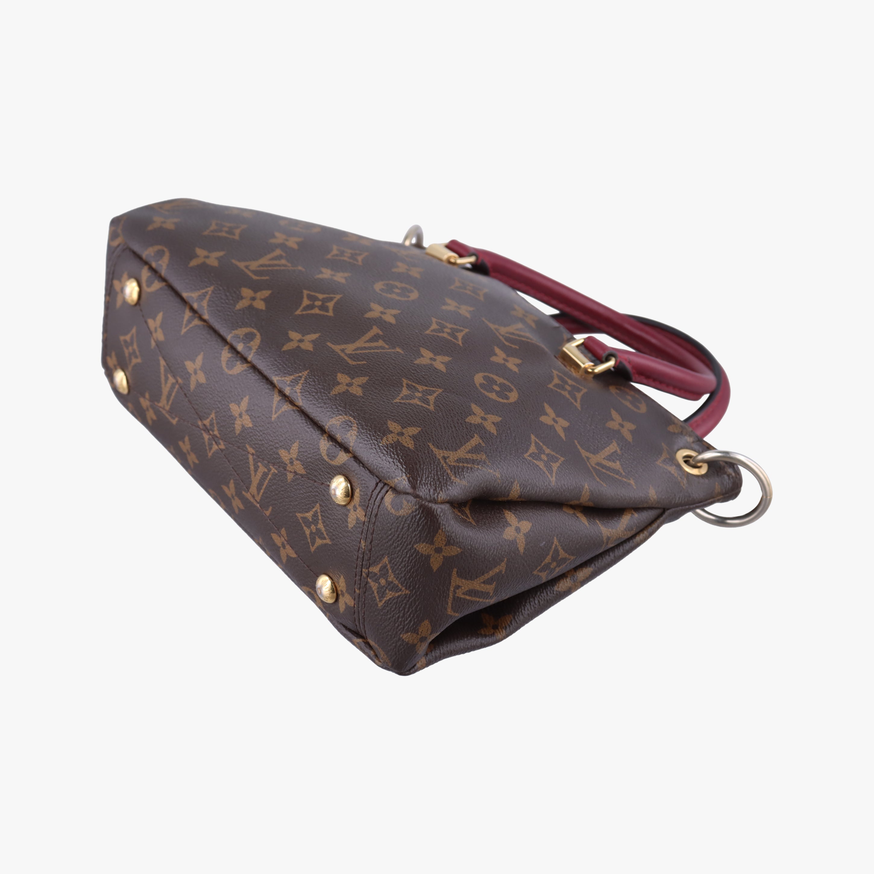 Vintage Louis Vuitton PALLAS BB brown×RAISIN Monogram Canvas×calf leather M41825 shoulderbag | stylenewstar