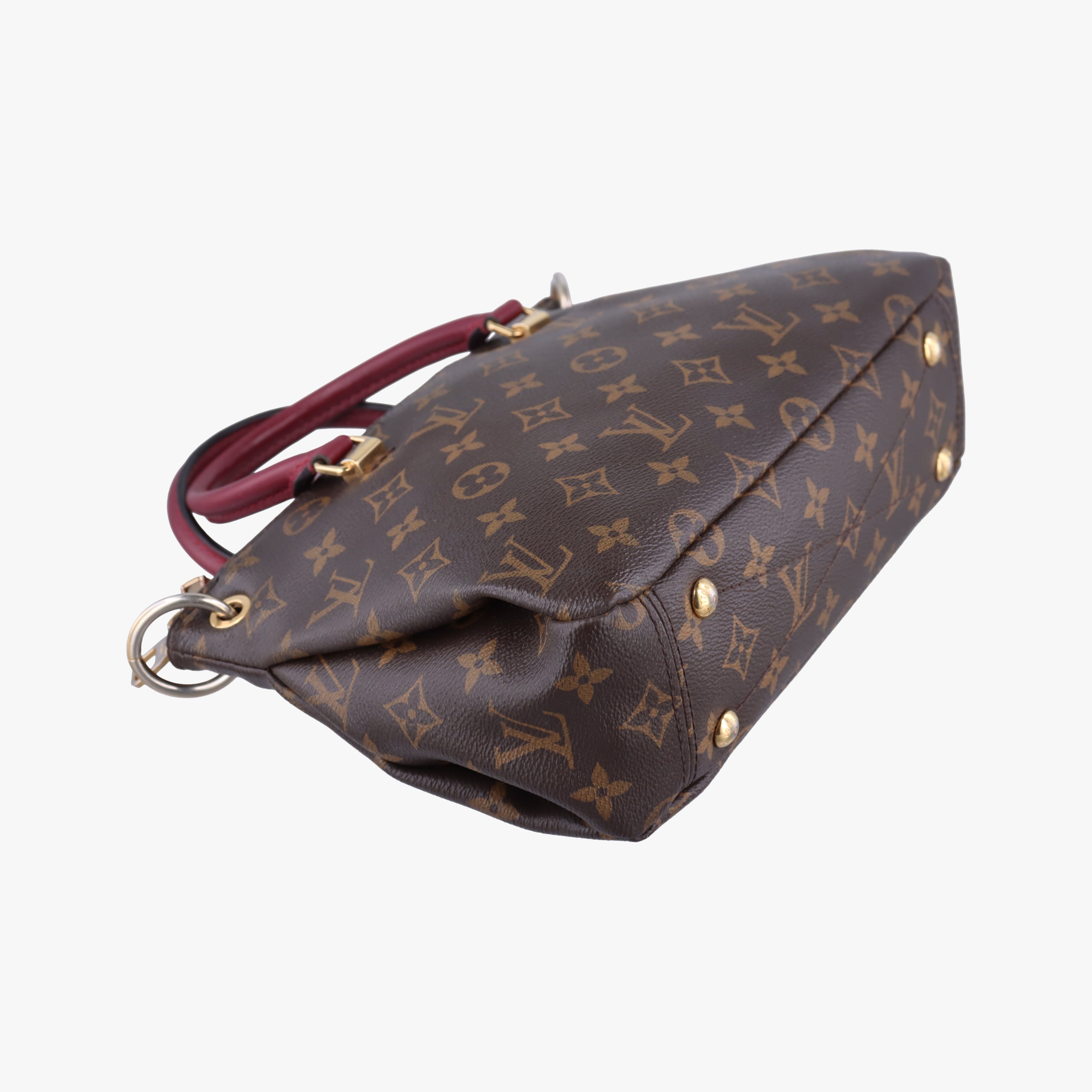 Vintage Louis Vuitton PALLAS BB brown×RAISIN Monogram Canvas×calf leather M41825 shoulderbag | stylenewstar