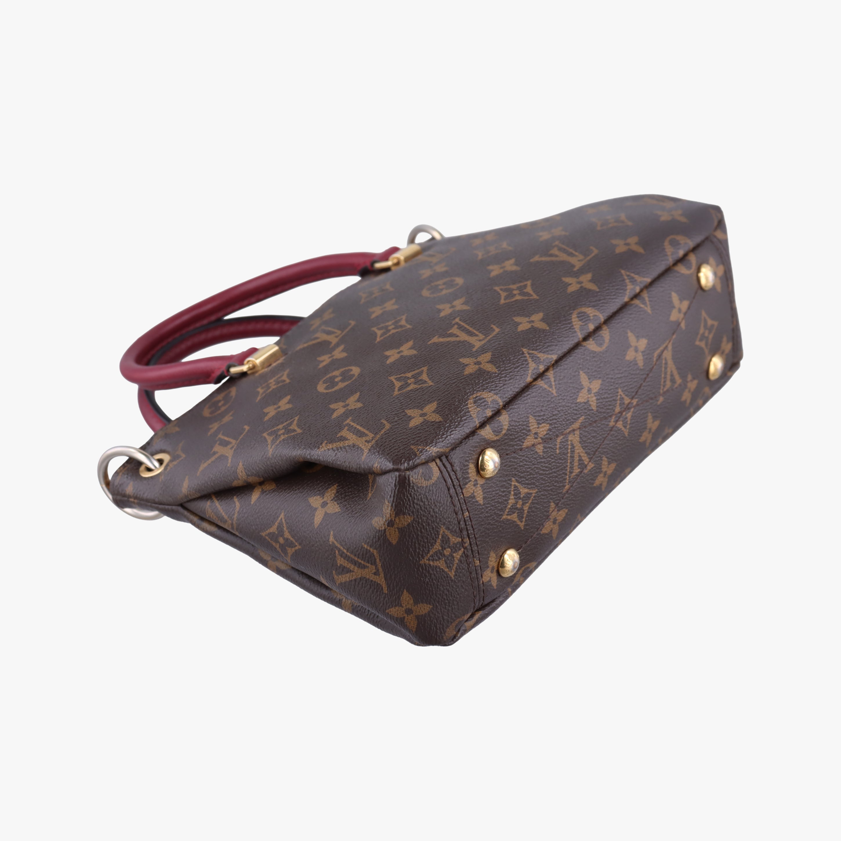 Vintage Louis Vuitton PALLAS BB brown×RAISIN Monogram Canvas×calf leather M41825 shoulderbag | stylenewstar