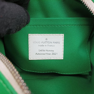 Secondhand Louis Vuitton Mini Soft Trunk Green×White Monogram canvas M80816 shoulderbag | stylenewstar
