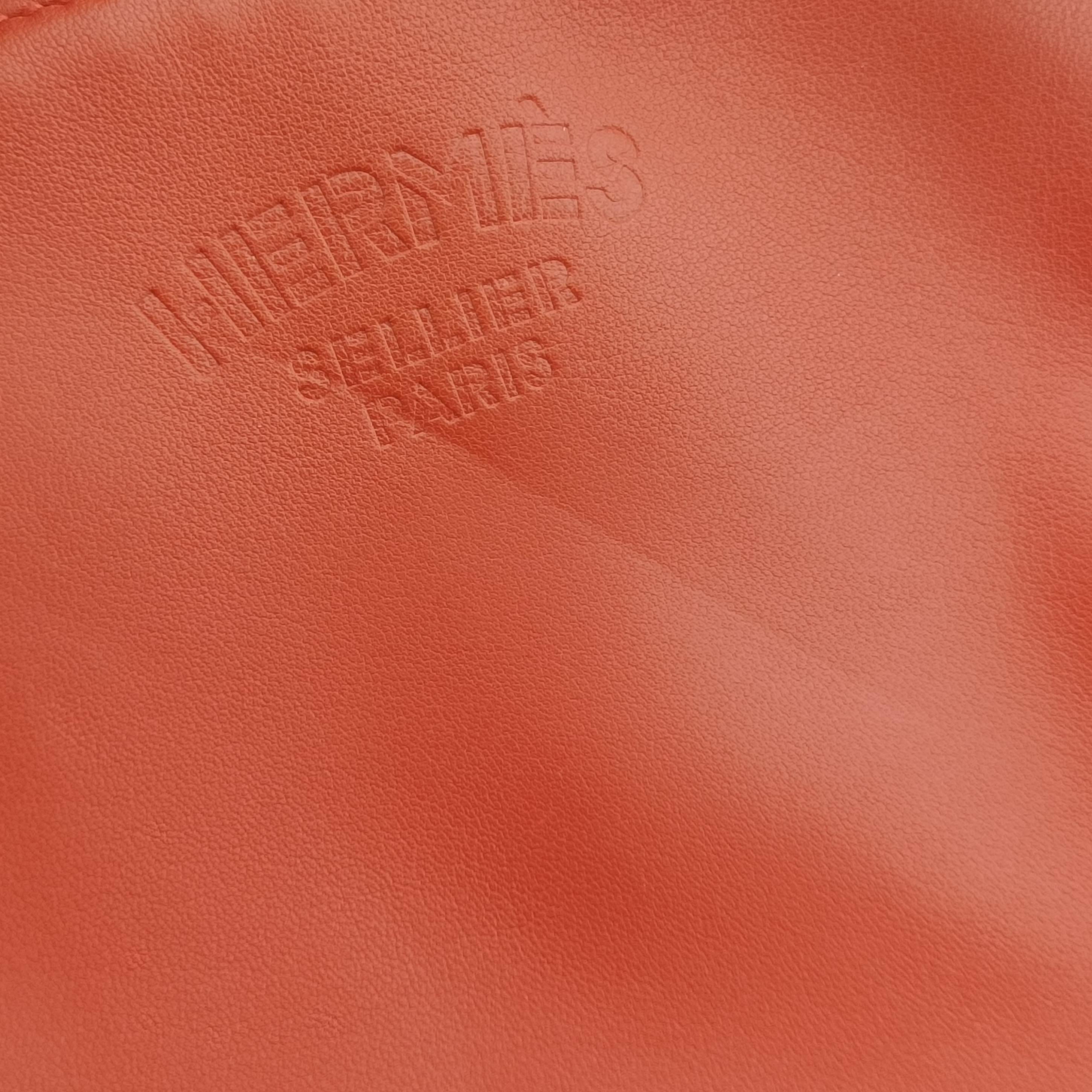 Pre-owned Hermes Sac Aline mini Orange lambskin  shoulderbag | stylenewstar