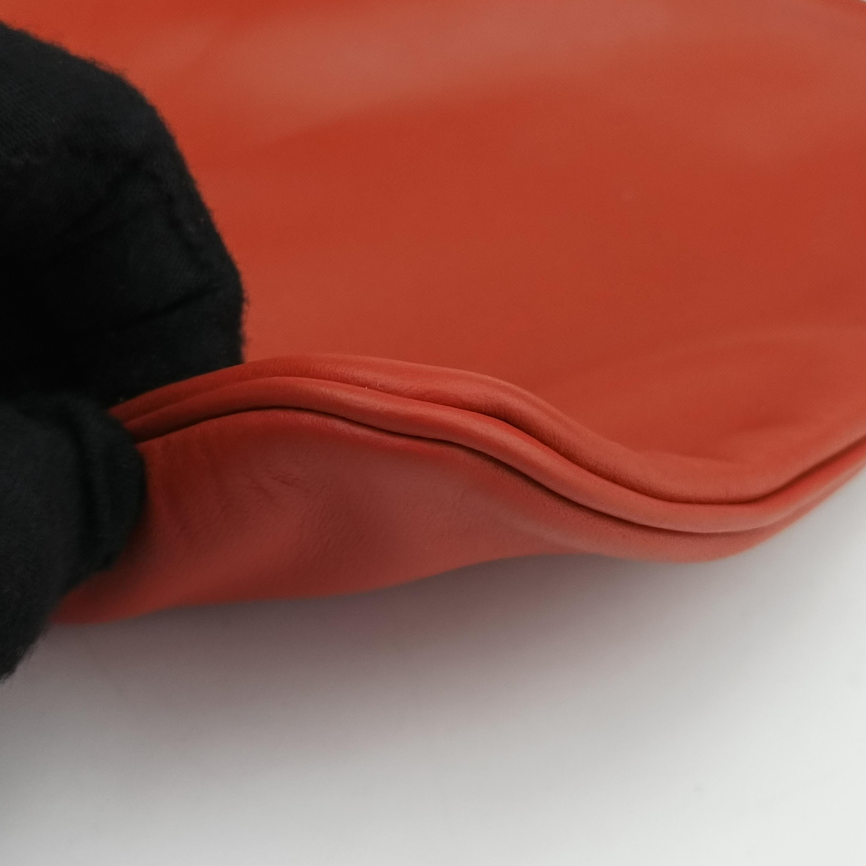 Pre-owned Hermes Sac Aline mini Orange lambskin  shoulderbag | stylenewstar