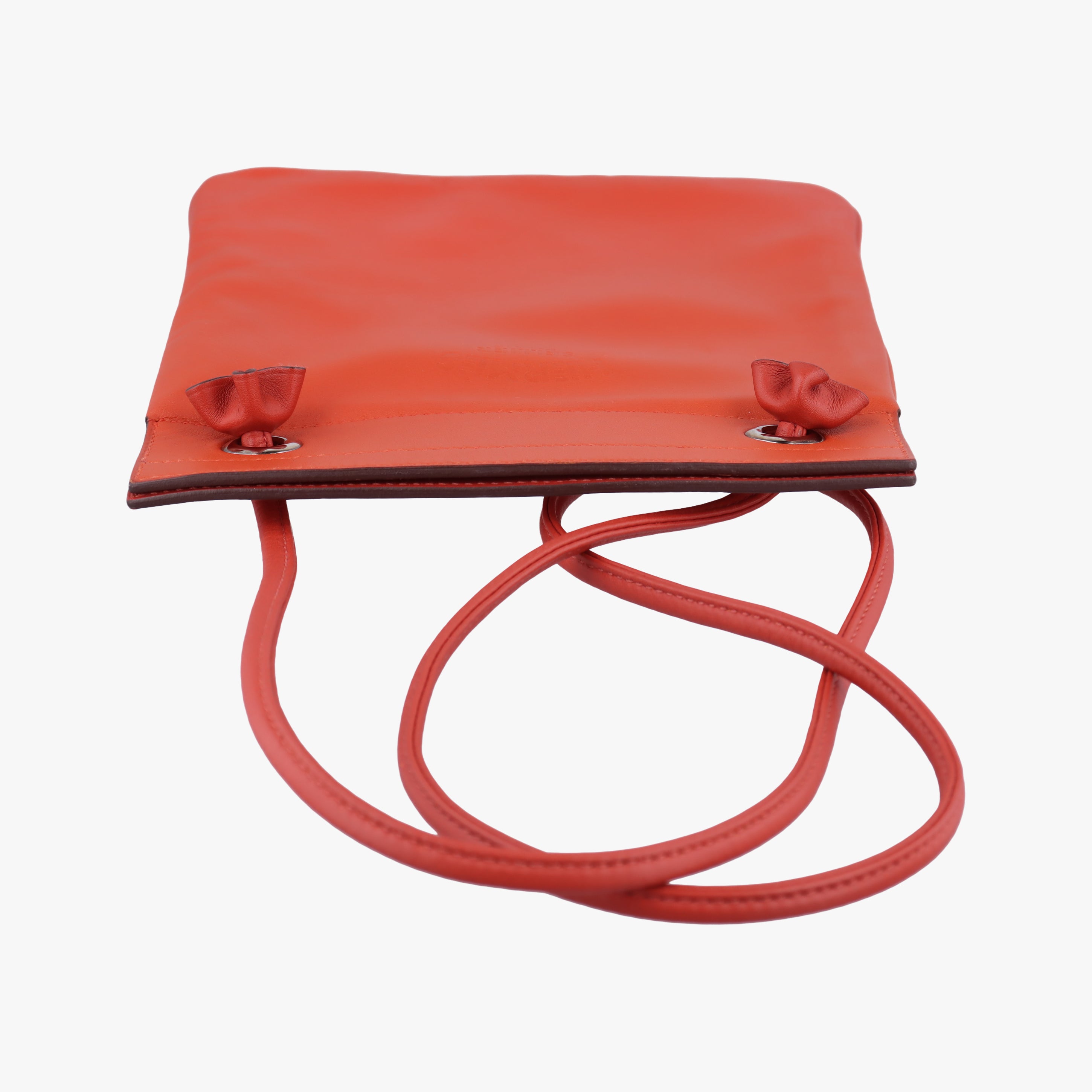 Pre-owned Hermes Sac Aline mini Orange lambskin  shoulderbag | stylenewstar