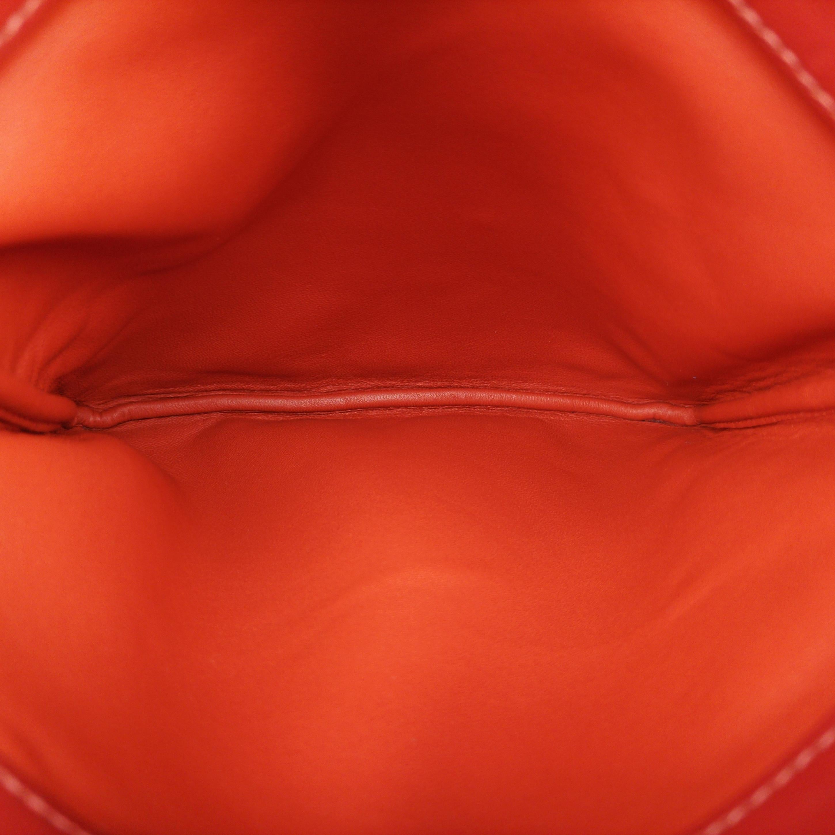 Pre-owned Hermes Sac Aline mini Orange lambskin  shoulderbag | stylenewstar