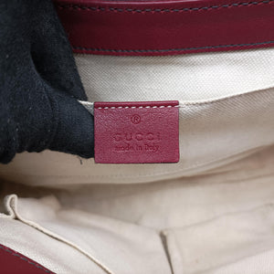 Pre-owned Gucci Emily Red Leather 295402 shoulderbag | stylenewstar