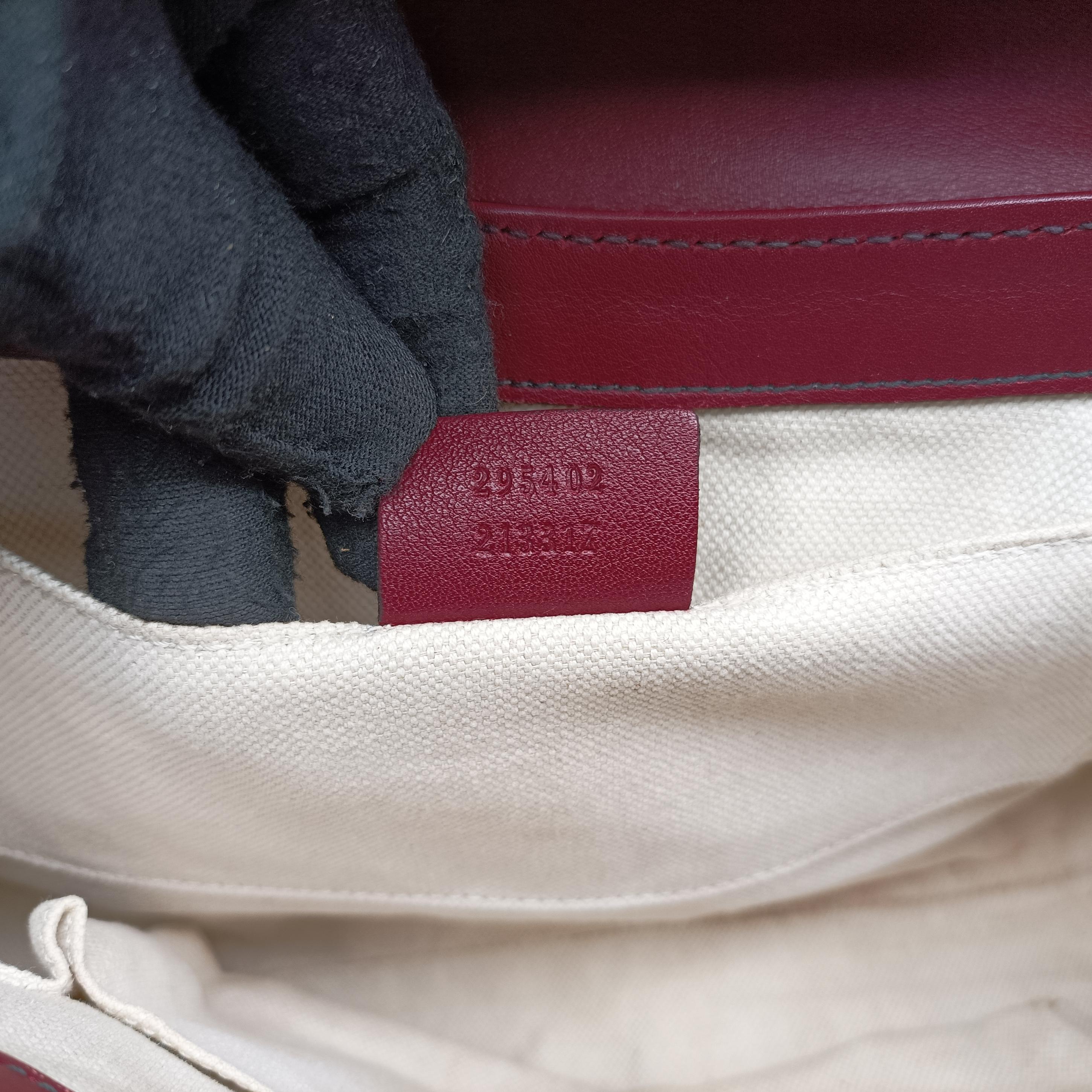 Pre-owned Gucci Emily Red Leather 295402 shoulderbag | stylenewstar