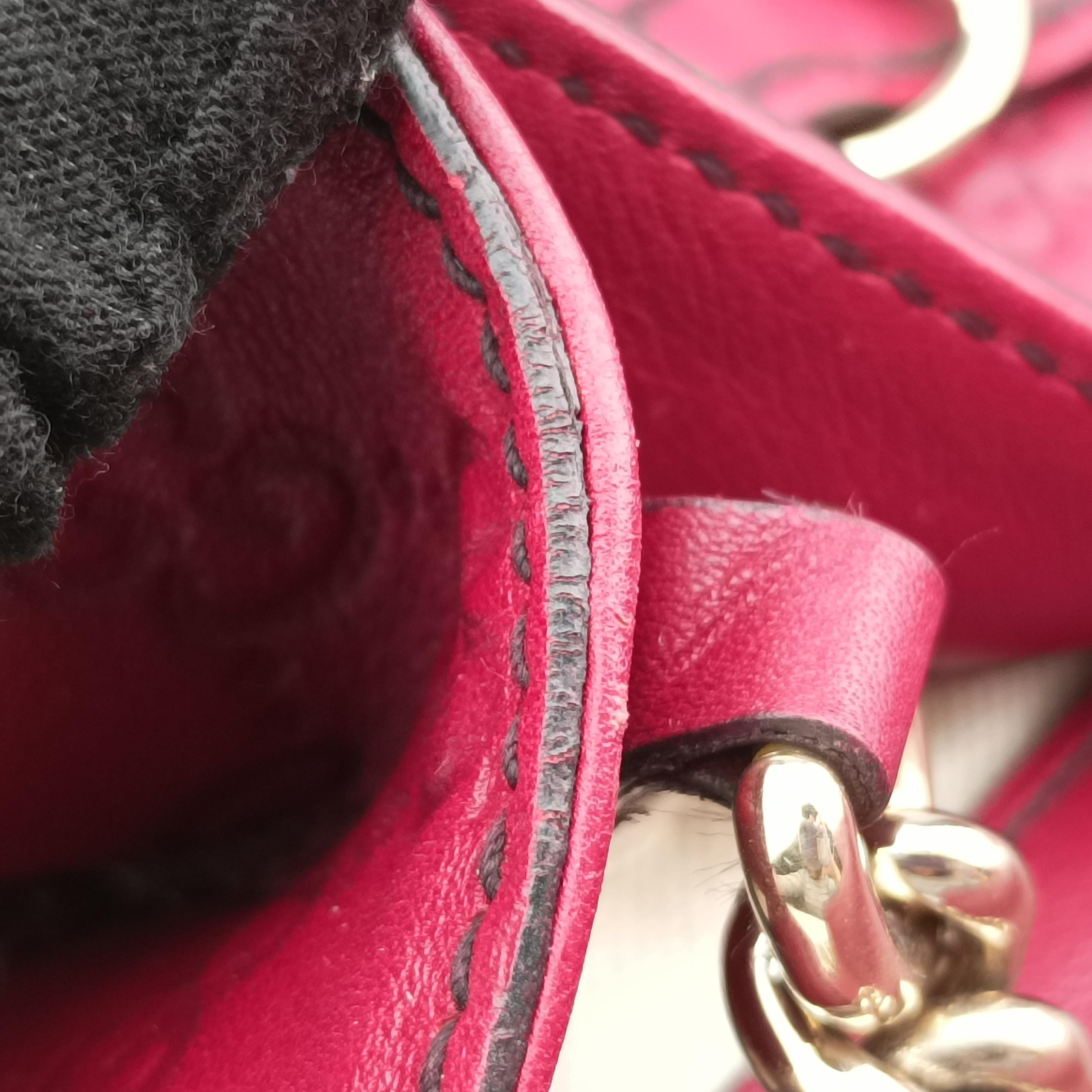 Pre-owned Gucci Emily Red Leather 295402 shoulderbag | stylenewstar