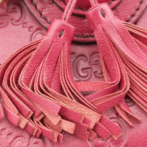 Pre-owned Gucci Emily Red Leather 295402 shoulderbag | stylenewstar