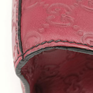 Pre-owned Gucci Emily Red Leather 295402 shoulderbag | stylenewstar