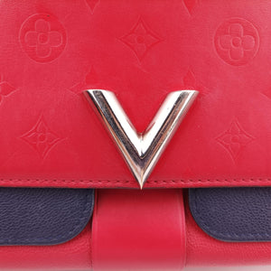 Pre-owned Louis Vuitton Very Chain ruby×blue Leather M44285 shoulderbag | stylenewstar