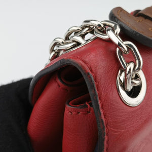 Pre-owned Louis Vuitton Very Chain ruby×blue Leather M44285 shoulderbag | stylenewstar