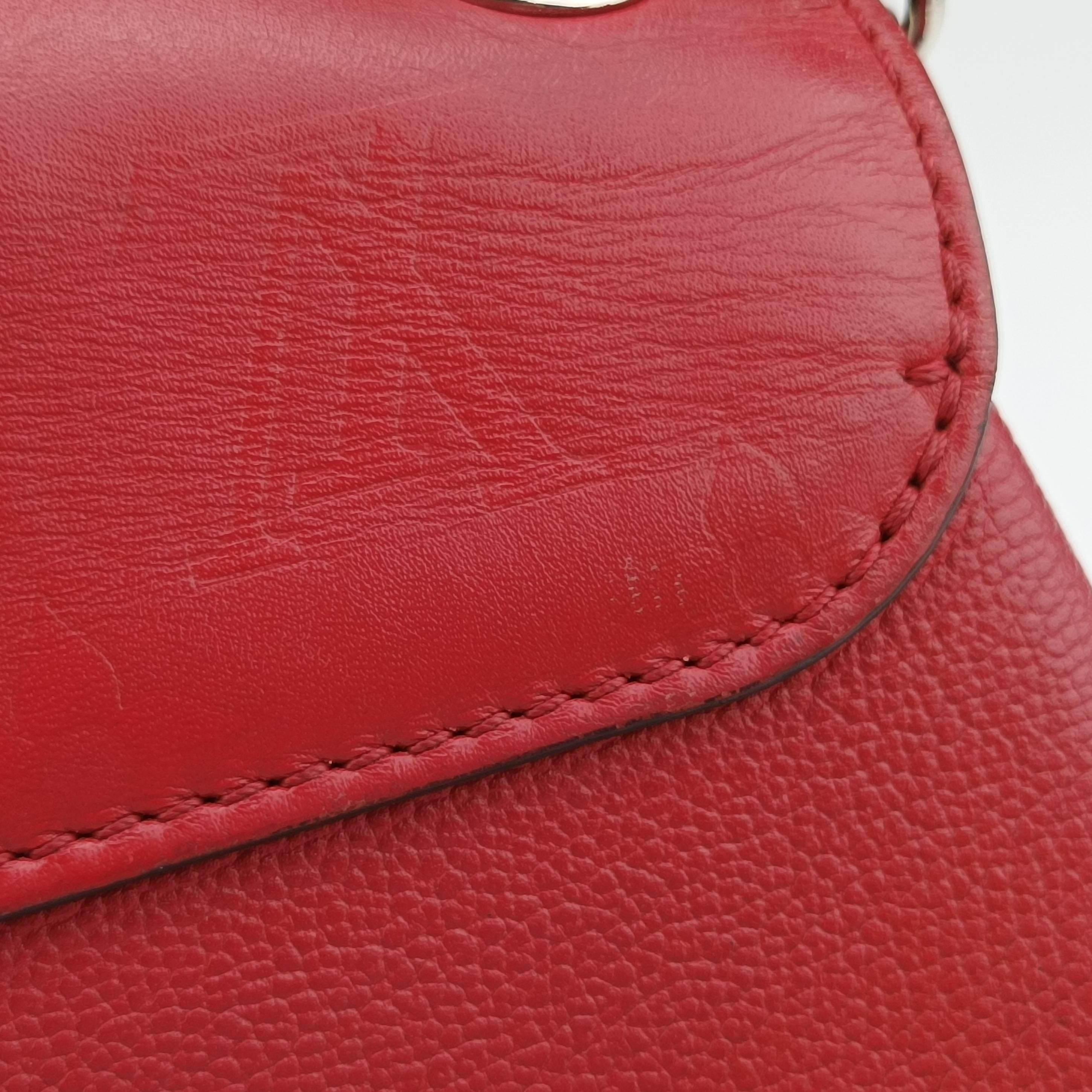 Pre-owned Louis Vuitton Very Chain ruby×blue Leather M44285 shoulderbag | stylenewstar