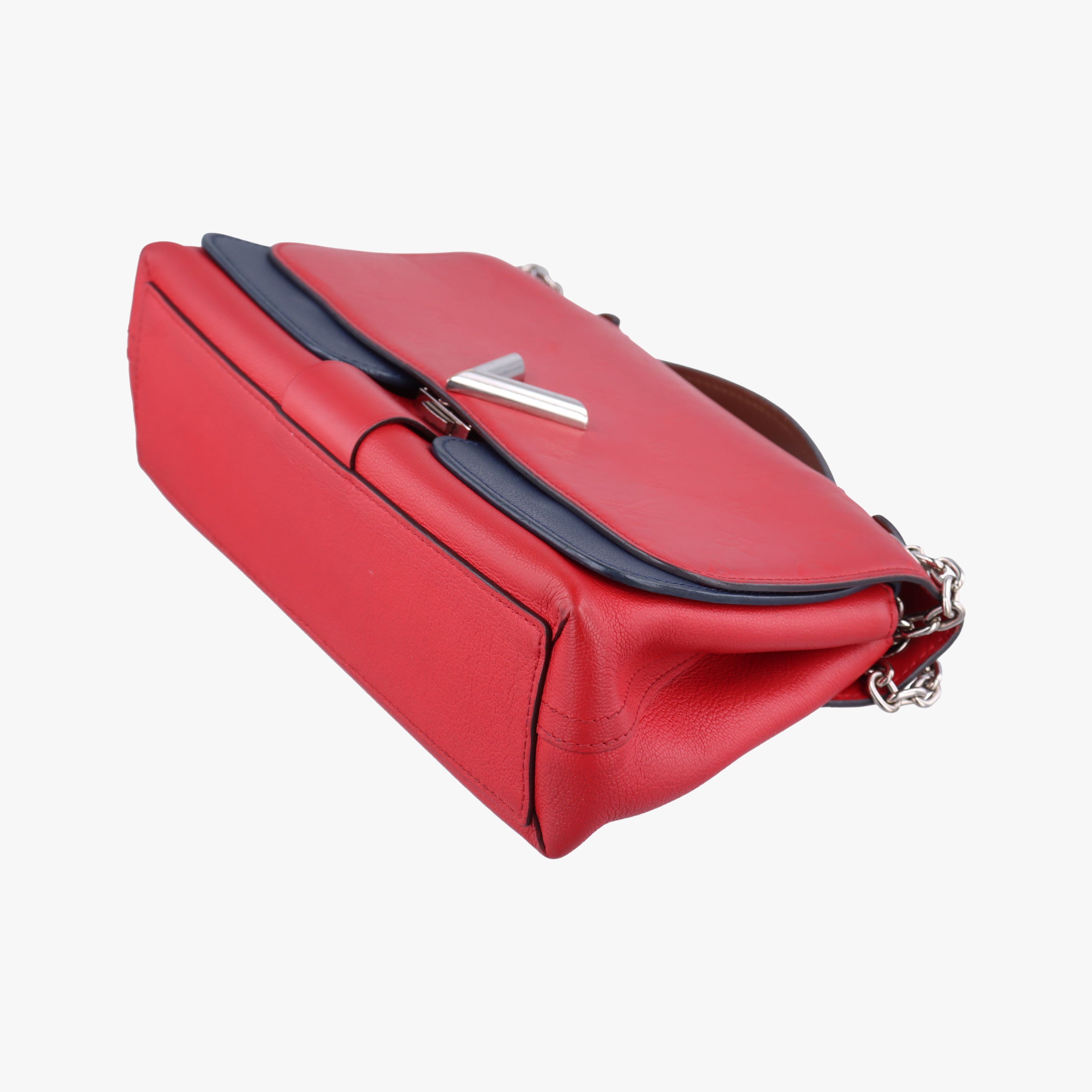 Pre-owned Louis Vuitton Very Chain ruby×blue Leather M44285 shoulderbag | stylenewstar