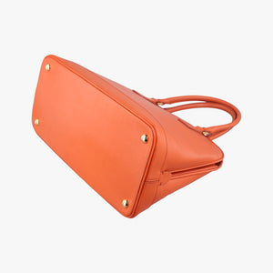Pre-owned Prada Promenade Orange SAFFIANO　Leather BN2567 shoulderbag | stylenewstar