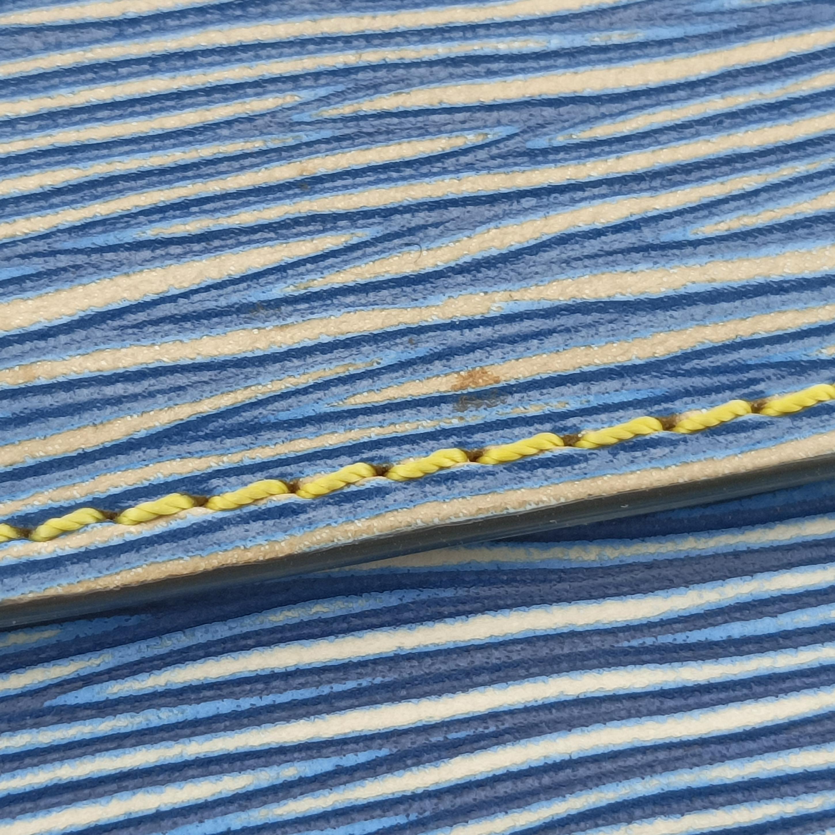 Pre-owned Louis Vuitton Portefeuille Twist Denim blue Epi M61036 shoulderbag | stylenewstar