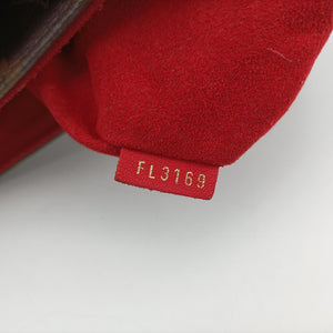 Pre-owned Louis Vuitton Rocky BB Monogram/Brown x Red Monogram canvas x calf leather M44322 shoulderbag | stylenewstar