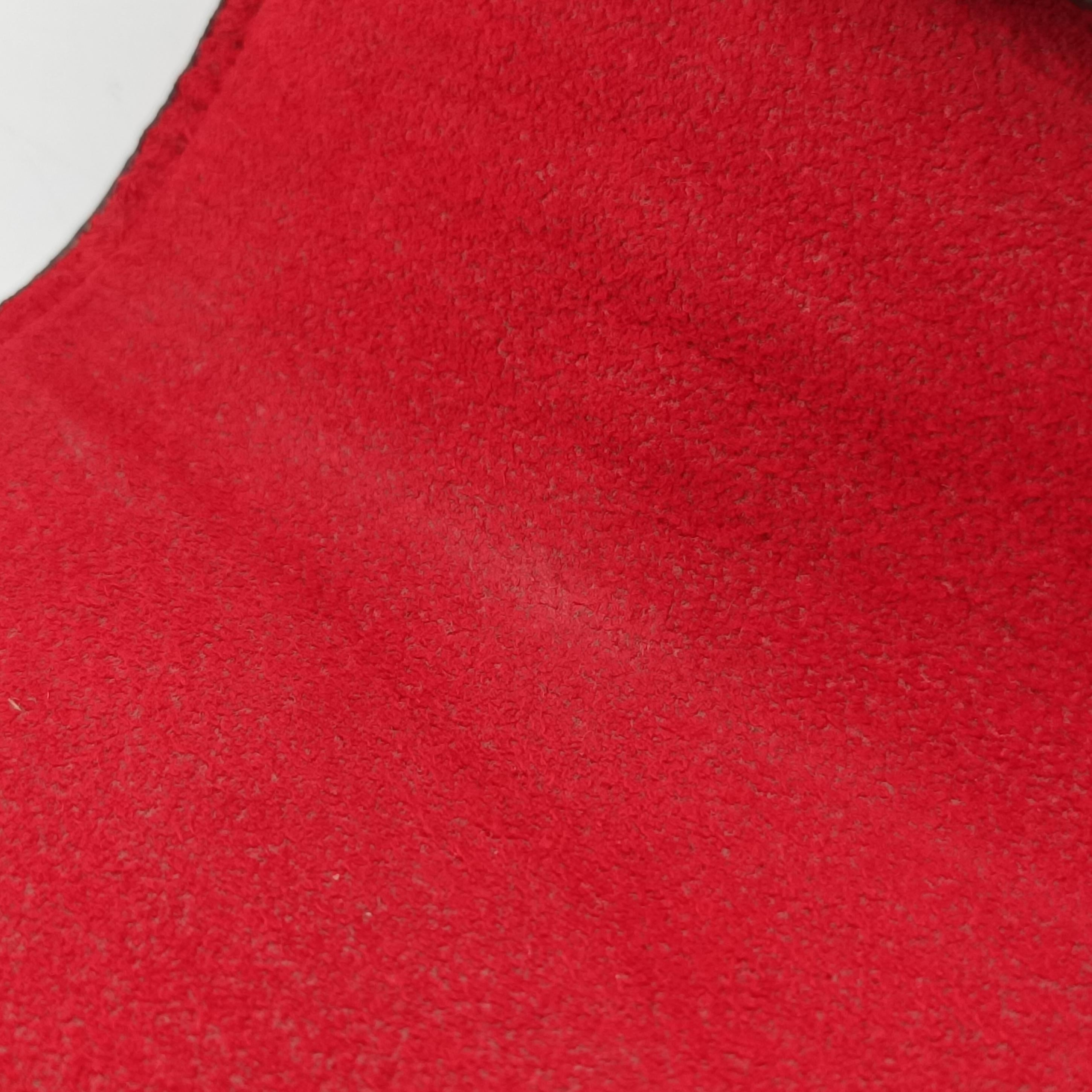 Pre-owned Louis Vuitton Rocky BB Monogram/Brown x Red Monogram canvas x calf leather M44322 shoulderbag | stylenewstar