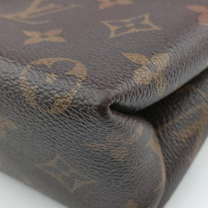 Pre-owned Louis Vuitton Rocky BB Monogram/Brown x Red Monogram canvas x calf leather M44322 shoulderbag | stylenewstar