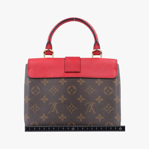 Pre-owned Louis Vuitton Rocky BB Monogram/Brown x Red Monogram canvas x calf leather M44322 shoulderbag | stylenewstar