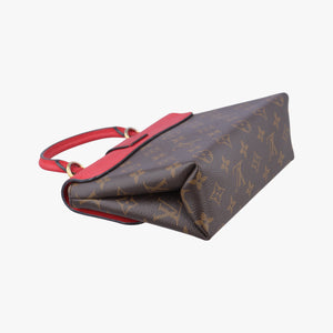 Pre-owned Louis Vuitton Rocky BB Monogram/Brown x Red Monogram canvas x calf leather M44322 shoulderbag | stylenewstar