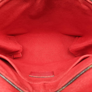 Pre-owned Louis Vuitton Rocky BB Monogram/Brown x Red Monogram canvas x calf leather M44322 shoulderbag | stylenewstar