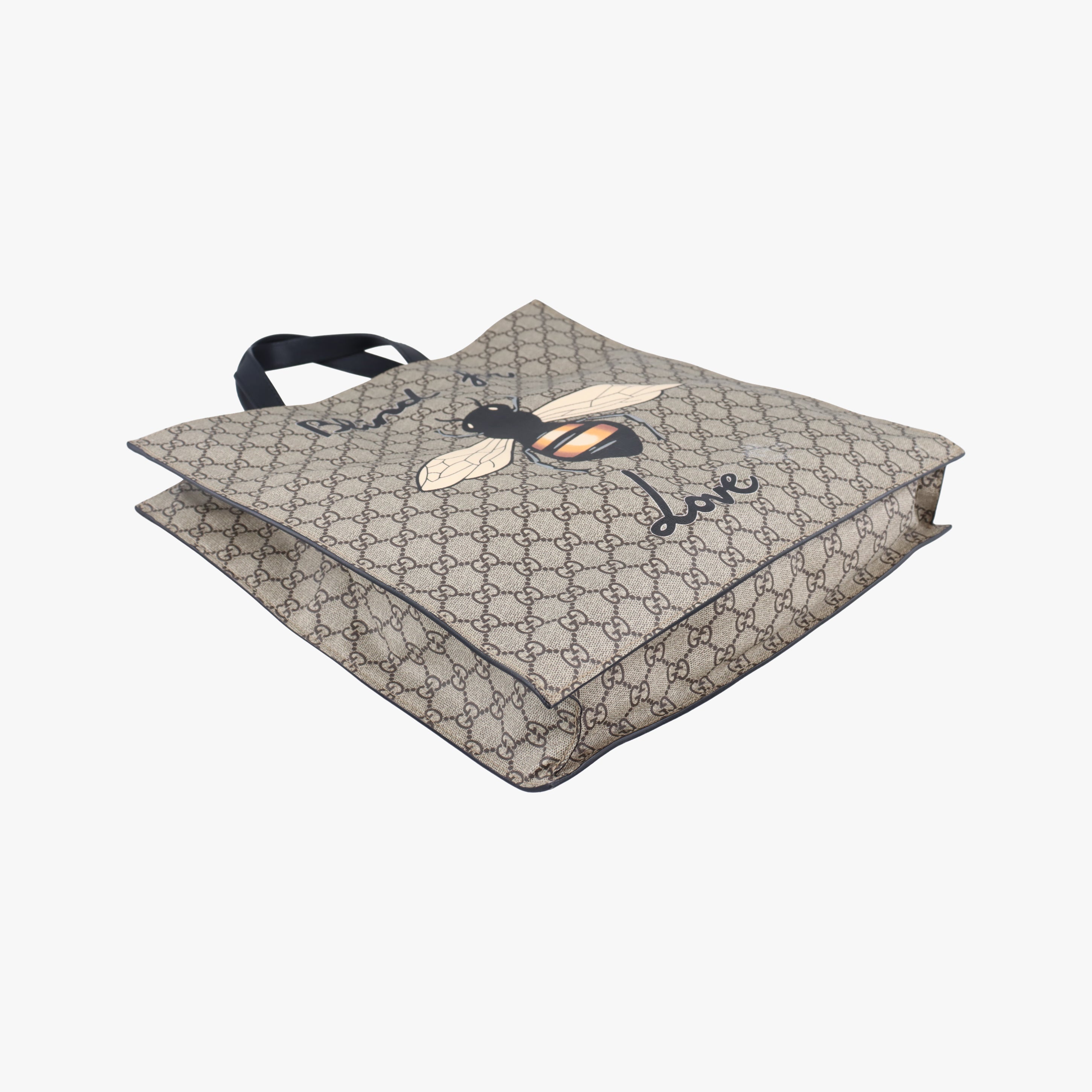 Pre-owned Gucci GG Supreme Bee beige×Multicolour PVC coated canvas 450950 shoulderbag | stylenewstar