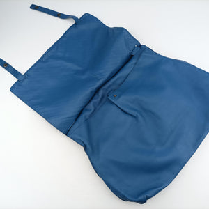 Pre-owned Bottega Veneta Intrecciato Blue lambskin  shoulderbag | stylenewstar