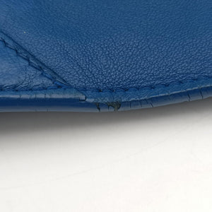 Pre-owned Bottega Veneta Intrecciato Blue lambskin  shoulderbag | stylenewstar