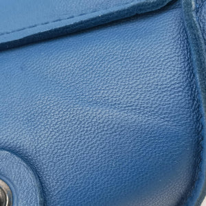 Pre-owned Bottega Veneta Intrecciato Blue lambskin  shoulderbag | stylenewstar