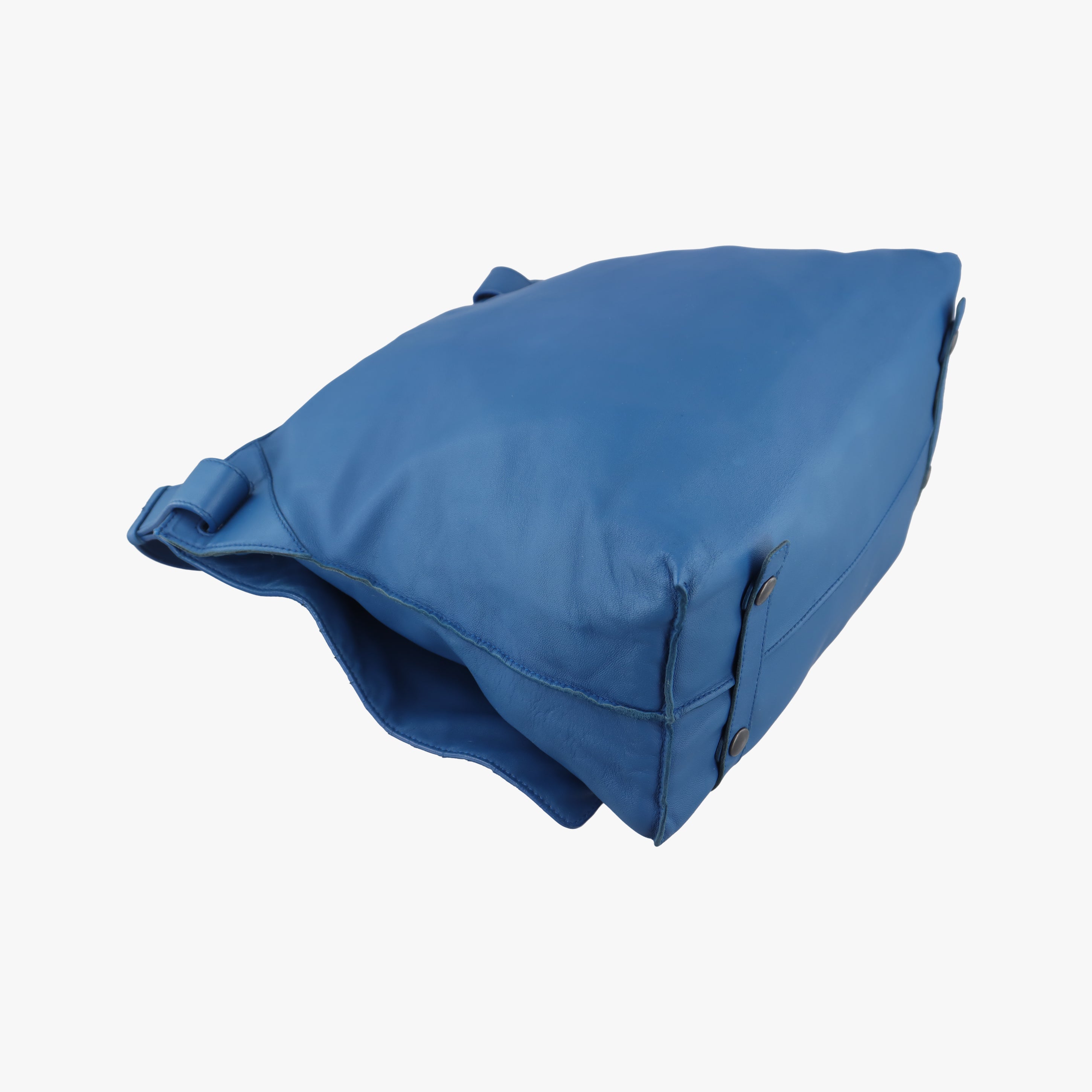 Pre-owned Bottega Veneta Intrecciato Blue lambskin  shoulderbag | stylenewstar