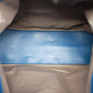 Pre-owned Bottega Veneta Intrecciato Blue lambskin  shoulderbag | stylenewstar