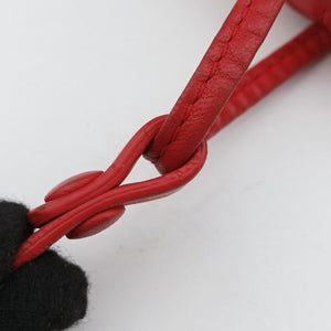 Pre-owned Bottega Veneta NODINI Intrecciato Red lambskin  shoulderbag | stylenewstar