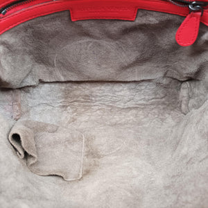 Pre-owned Bottega Veneta NODINI Intrecciato Red lambskin  shoulderbag | stylenewstar