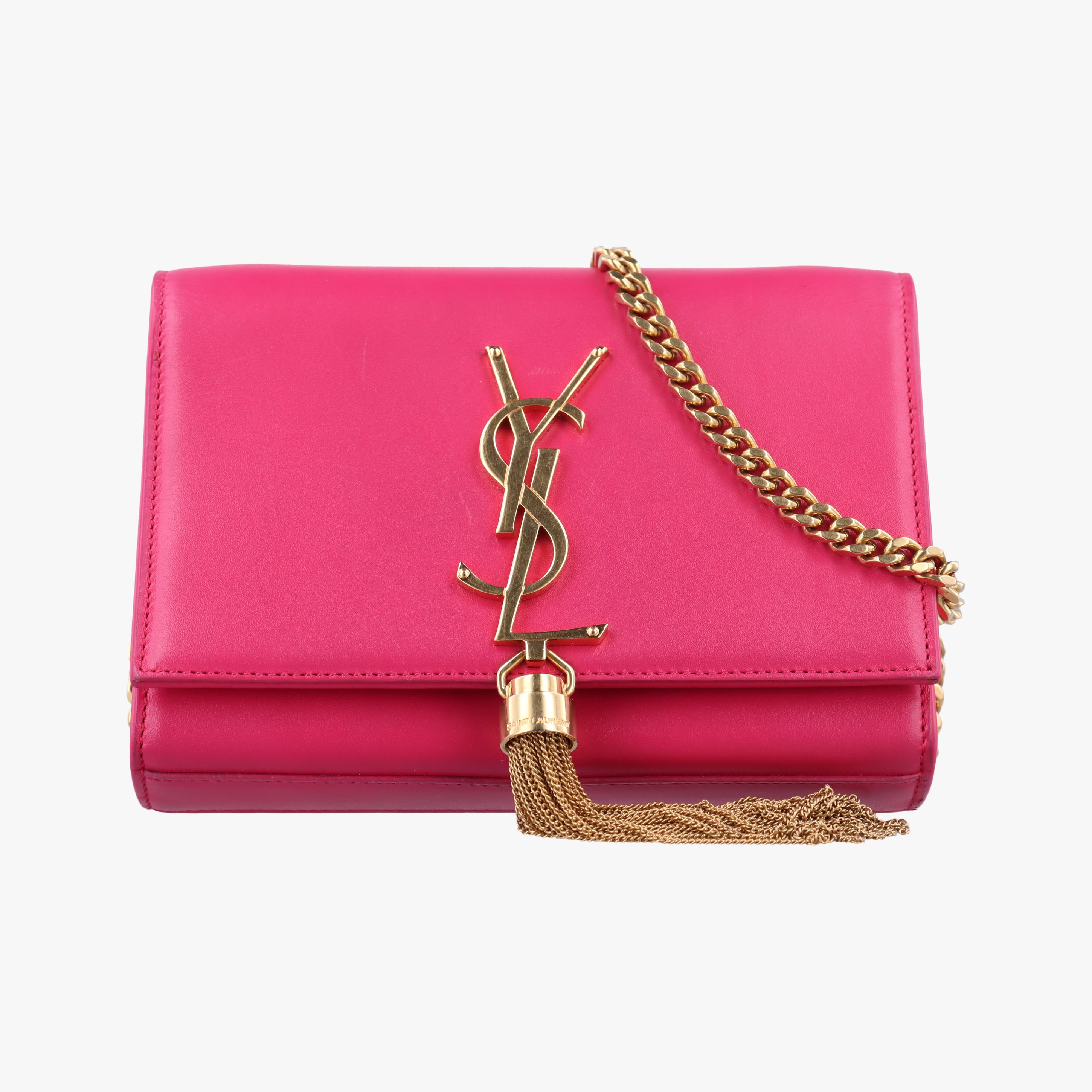 Pre-owned Yves Saint Laurent KATE Pink Leather 354120 shoulderbag | stylenewstar