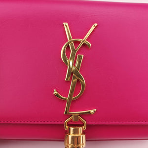 Pre-owned Yves Saint Laurent KATE Pink Leather 354120 shoulderbag | stylenewstar