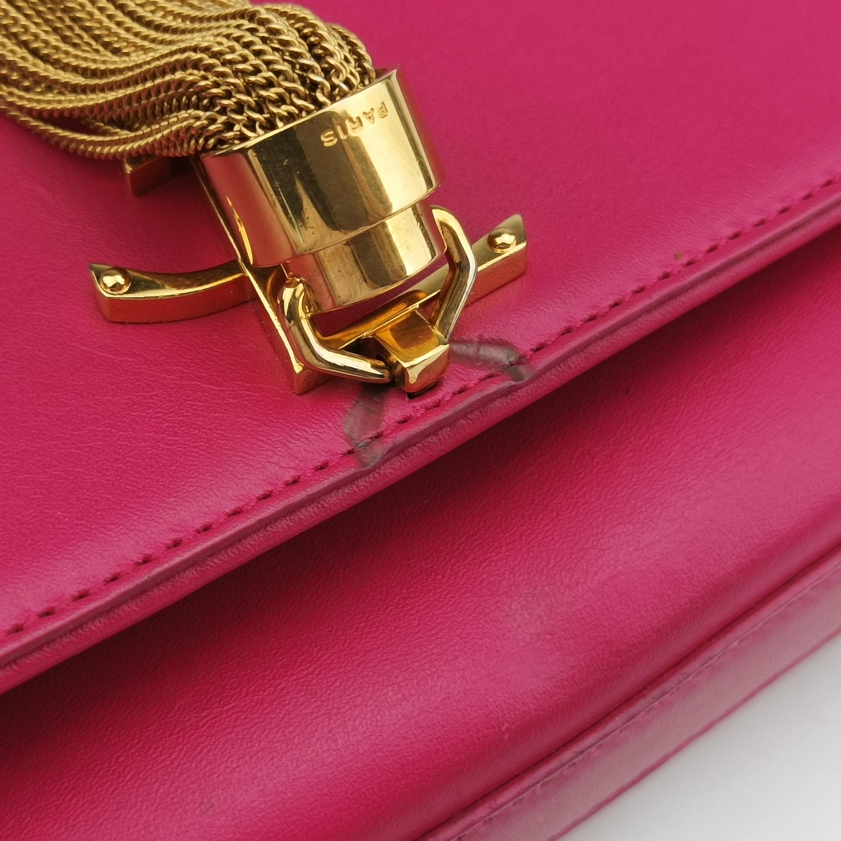 Pre-owned Yves Saint Laurent KATE Pink Leather 354120 shoulderbag | stylenewstar