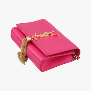 Pre-owned Yves Saint Laurent KATE Pink Leather 354120 shoulderbag | stylenewstar