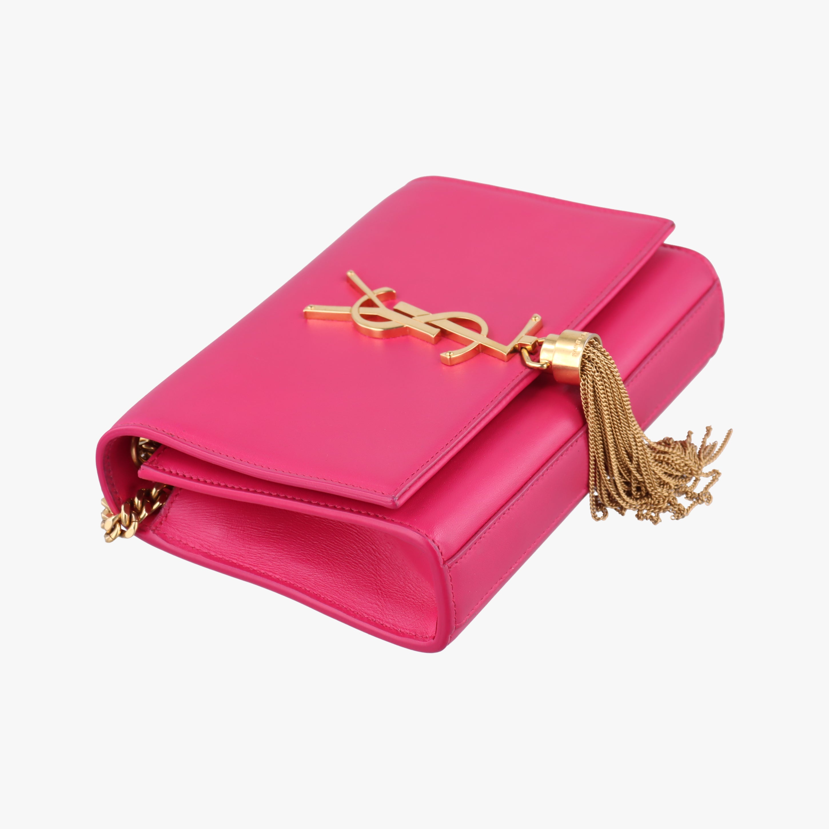 Pre-owned Yves Saint Laurent KATE Pink Leather 354120 shoulderbag | stylenewstar