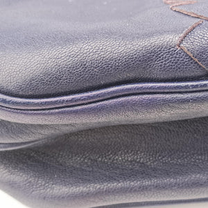 Pre-owned Bottega Veneta Intrecciato Blue lambskin  shoulderbag | stylenewstar