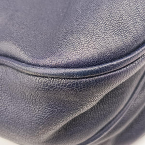 Pre-owned Bottega Veneta Intrecciato Blue lambskin  shoulderbag | stylenewstar