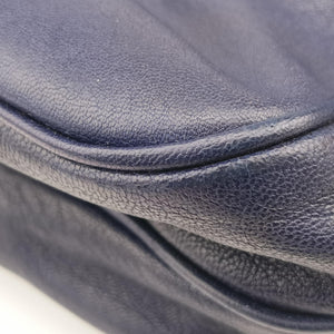 Pre-owned Bottega Veneta Intrecciato Blue lambskin  shoulderbag | stylenewstar