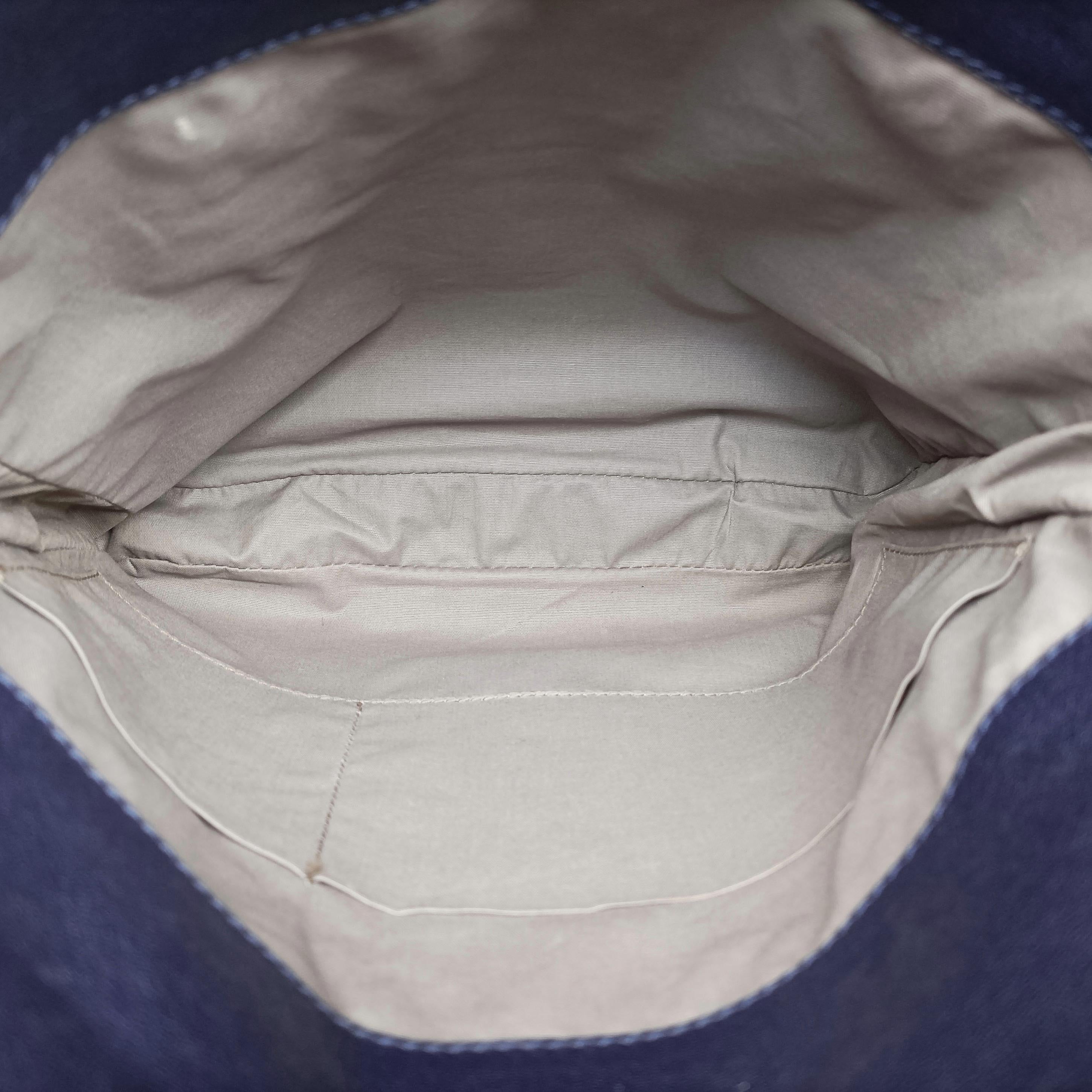 Pre-owned Bottega Veneta Intrecciato Blue lambskin  shoulderbag | stylenewstar