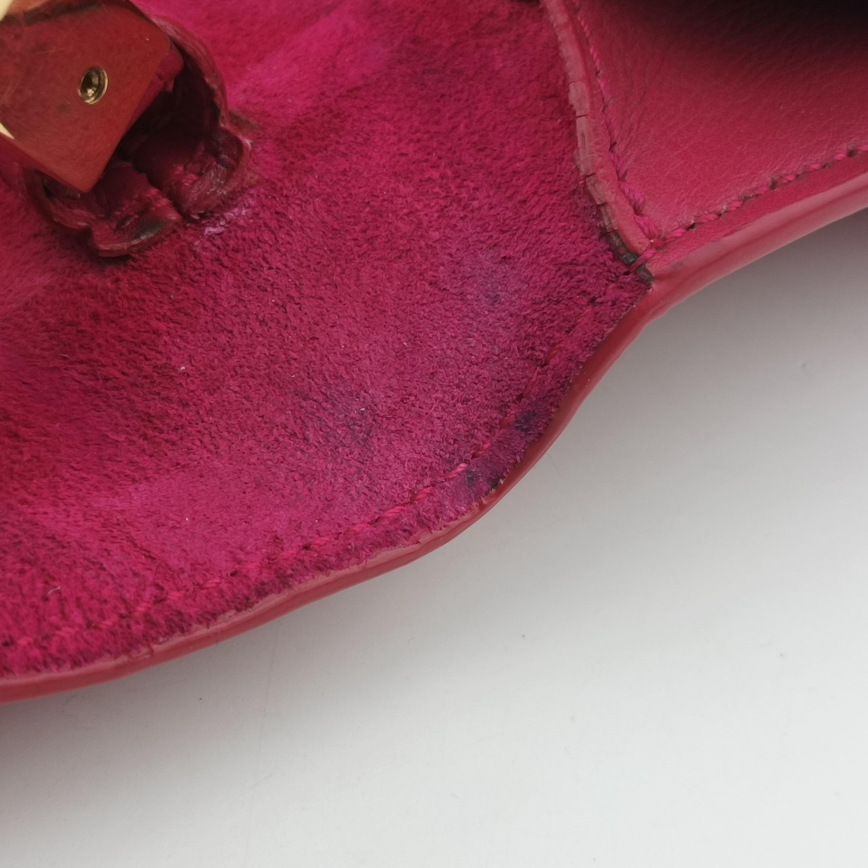 Secondhand Yves Saint Laurent ChYc Mini Y Line Classic Cabasique WOC Rose Leather 311215 shoulderbag | stylenewstar