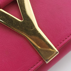 Secondhand Yves Saint Laurent ChYc Mini Y Line Classic Cabasique WOC Rose Leather 311215 shoulderbag | stylenewstar