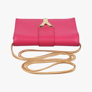 Secondhand Yves Saint Laurent ChYc Mini Y Line Classic Cabasique WOC Rose Leather 311215 shoulderbag | stylenewstar