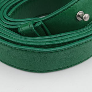 Secondhand Bottega Veneta The Clip Green Leather  shoulderbag | stylenewstar